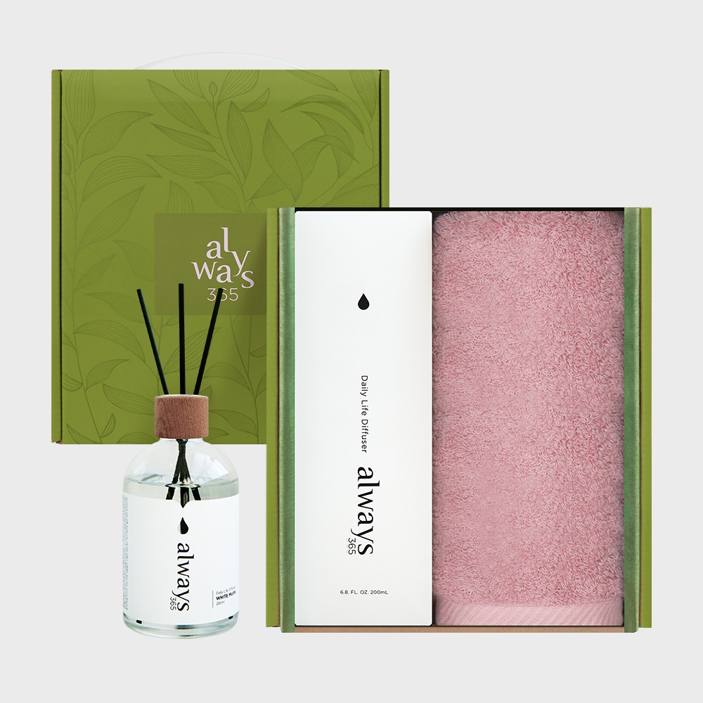 K-Lifestyle SONGWOL TOWEL Hestige Face Towel 180g 1 Pack + 1 Diffuser