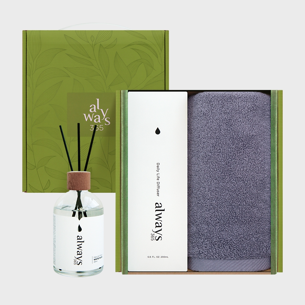 K-Lifestyle SONGWOL TOWEL Oslo Face Towel 150g 1P + Diffuser 1P