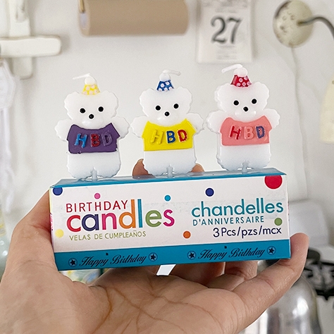 K-Lifestyle Maison de aloha Flat Bear Candle