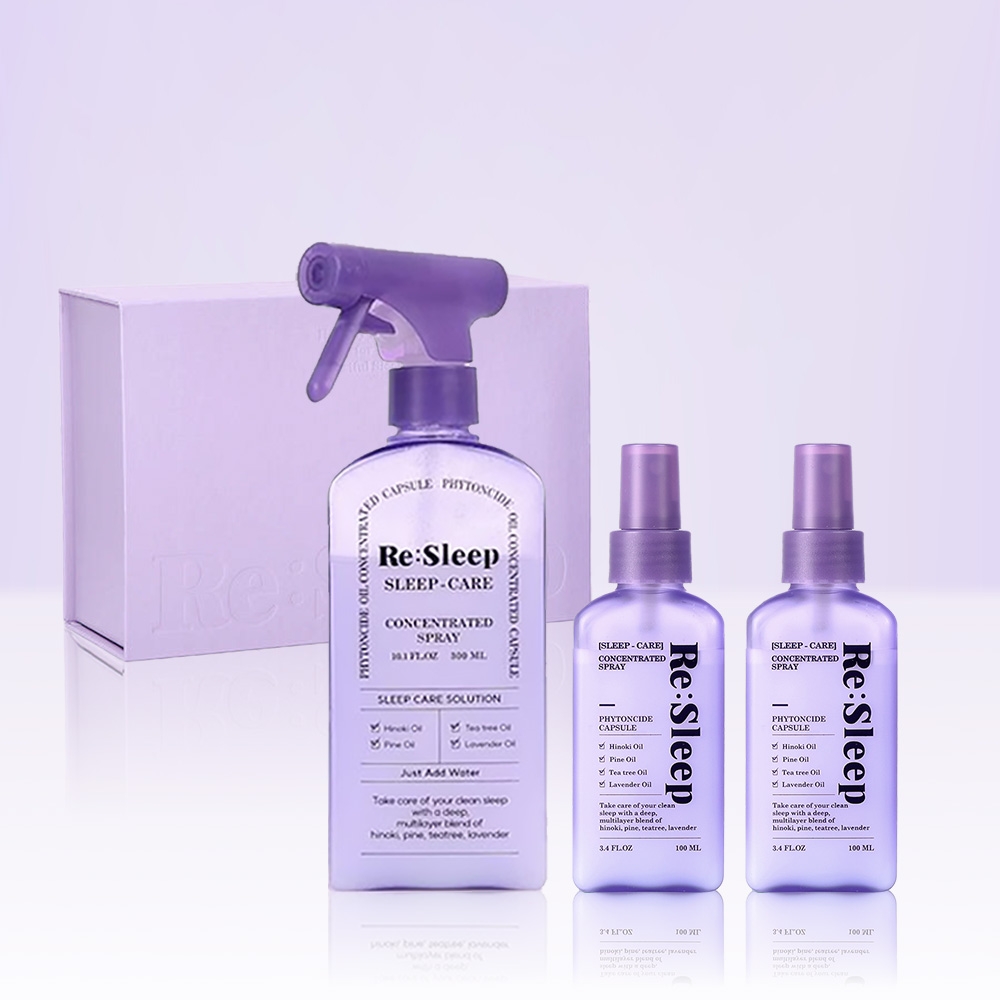 K-Lifestyle RE:SLEEP Solo Neat Lover (1 x 300ml Phytoncide Fabric Deodorizer + 2 x 100ml)