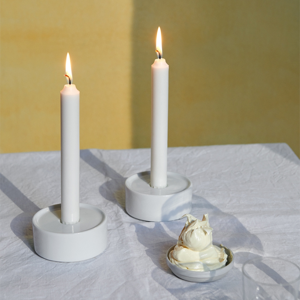 K-Lifestyle 1616 ARITA JAPAN CMA Candle Holder White