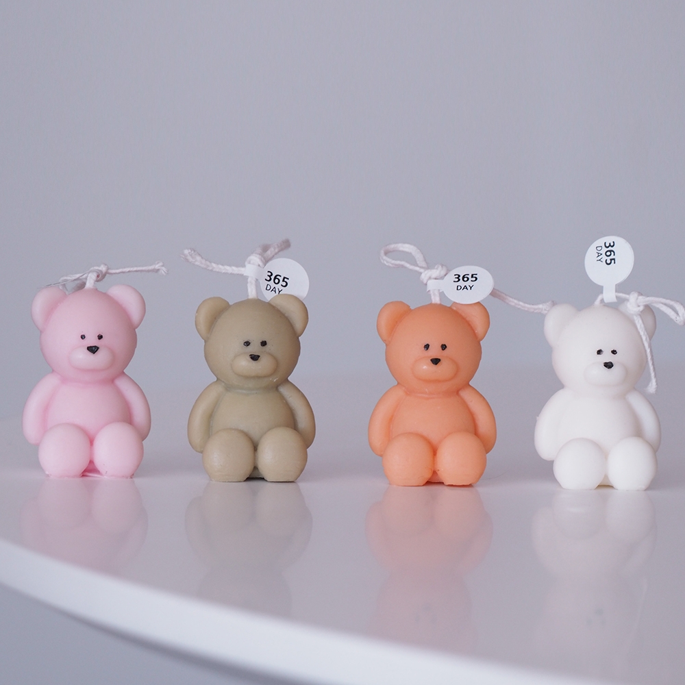 K-Lifestyle 365day Mini Bear Candle / Designer Candle