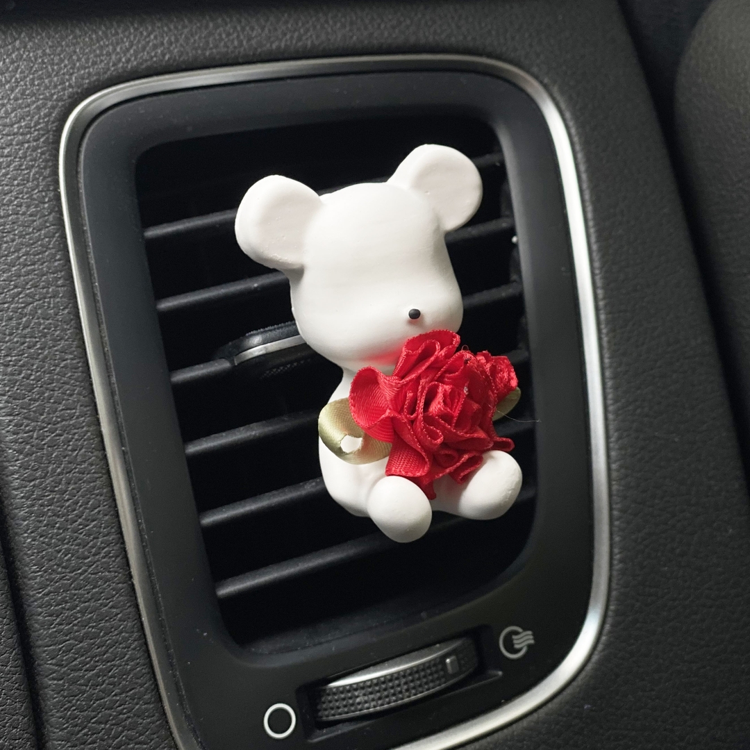 K-Lifestyle coming candle Carnation Bearbrick Car Plaster Air Freshener