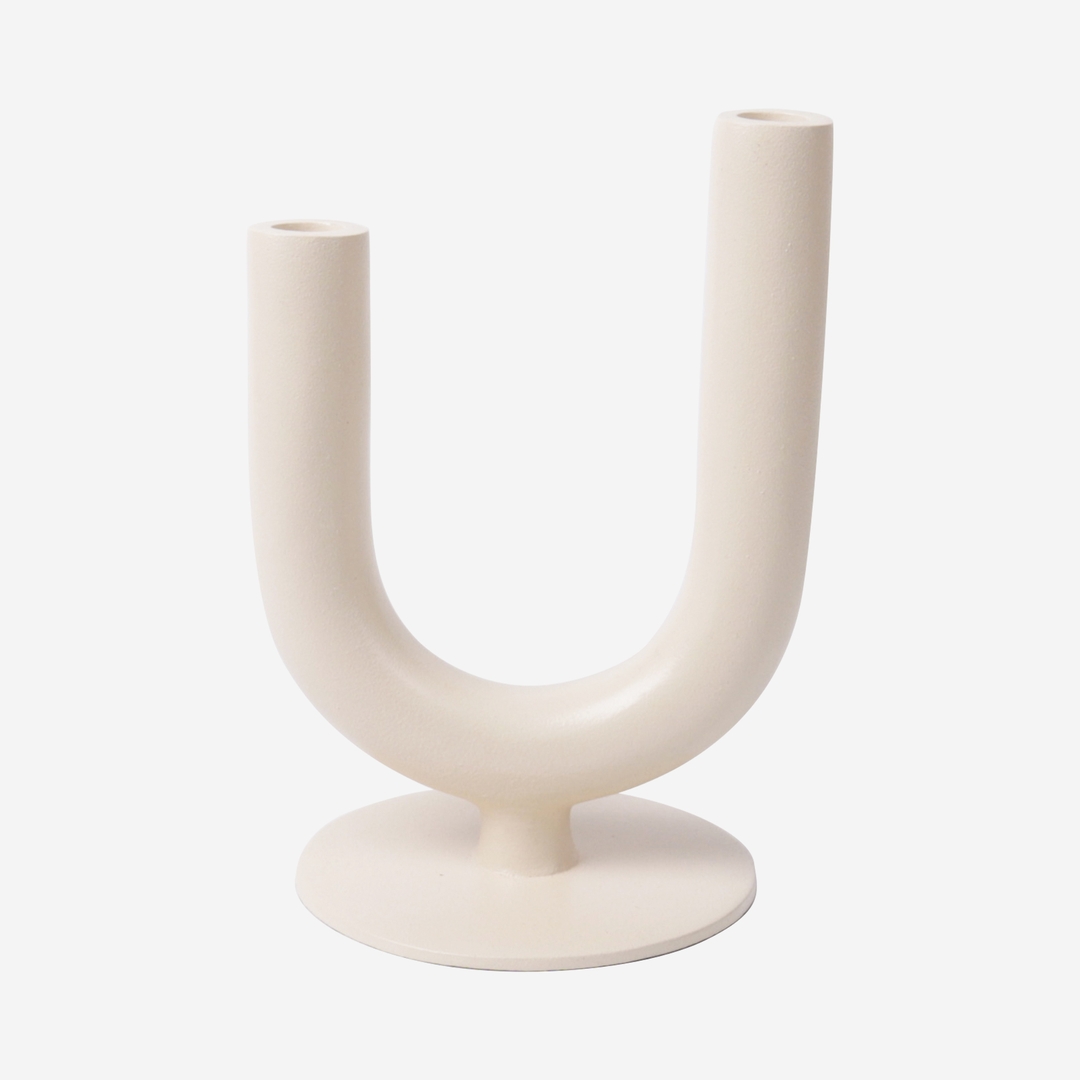 K-Lifestyle PETERPAN COLLECTION CANDLE HOLDER OBJECT - BEIGE - 25CM