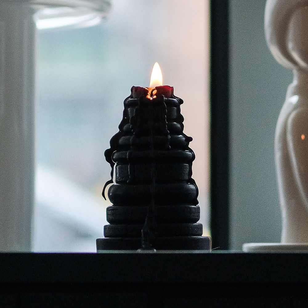 K-Lifestyle ZAAH LIBRARY DONUT TREE Object Candle Unscented