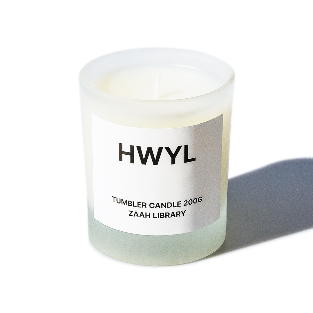 K-Lifestyle ZAAH LIBRARY HWYL Candle Woody Scent