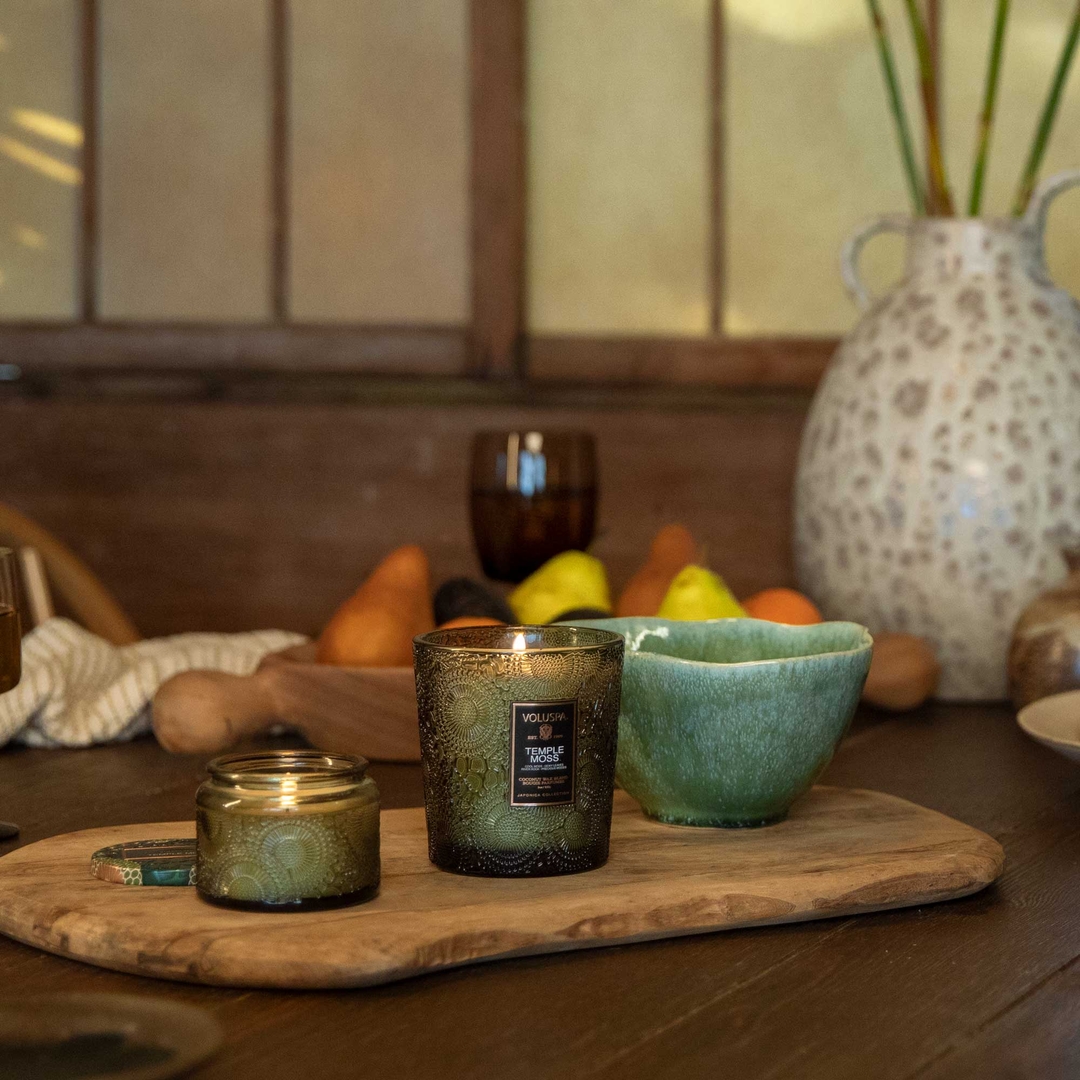K-Lifestyle VOLUSPA Templemoss S Glass Candle 3.2oz (90g) (3.2oz)