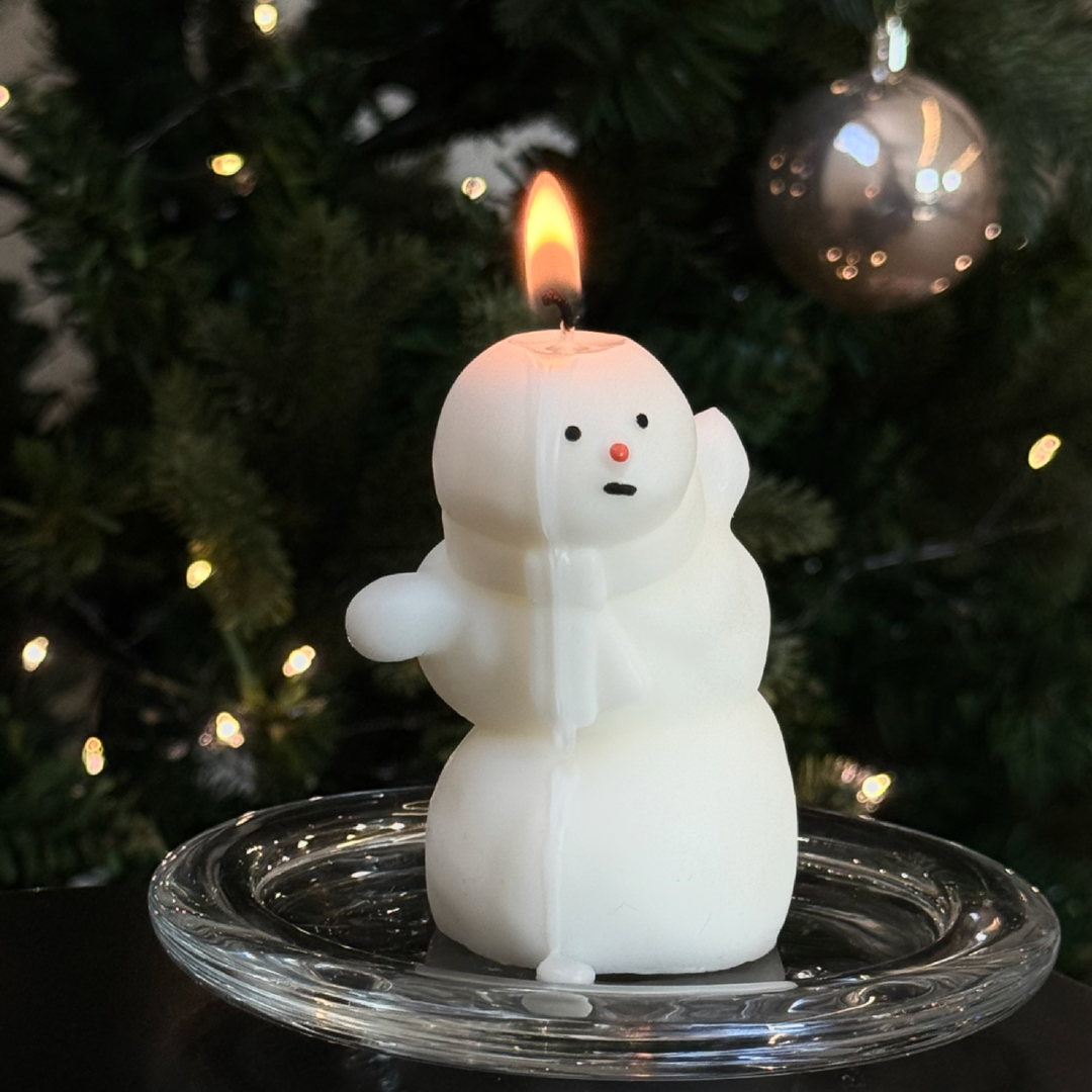 K-Lifestyle LIGHTUPSTUDIO Snowman Candle