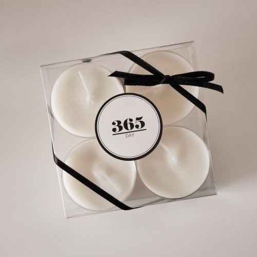 K-Lifestyle 365day Tealight Candle 4-Piece Set