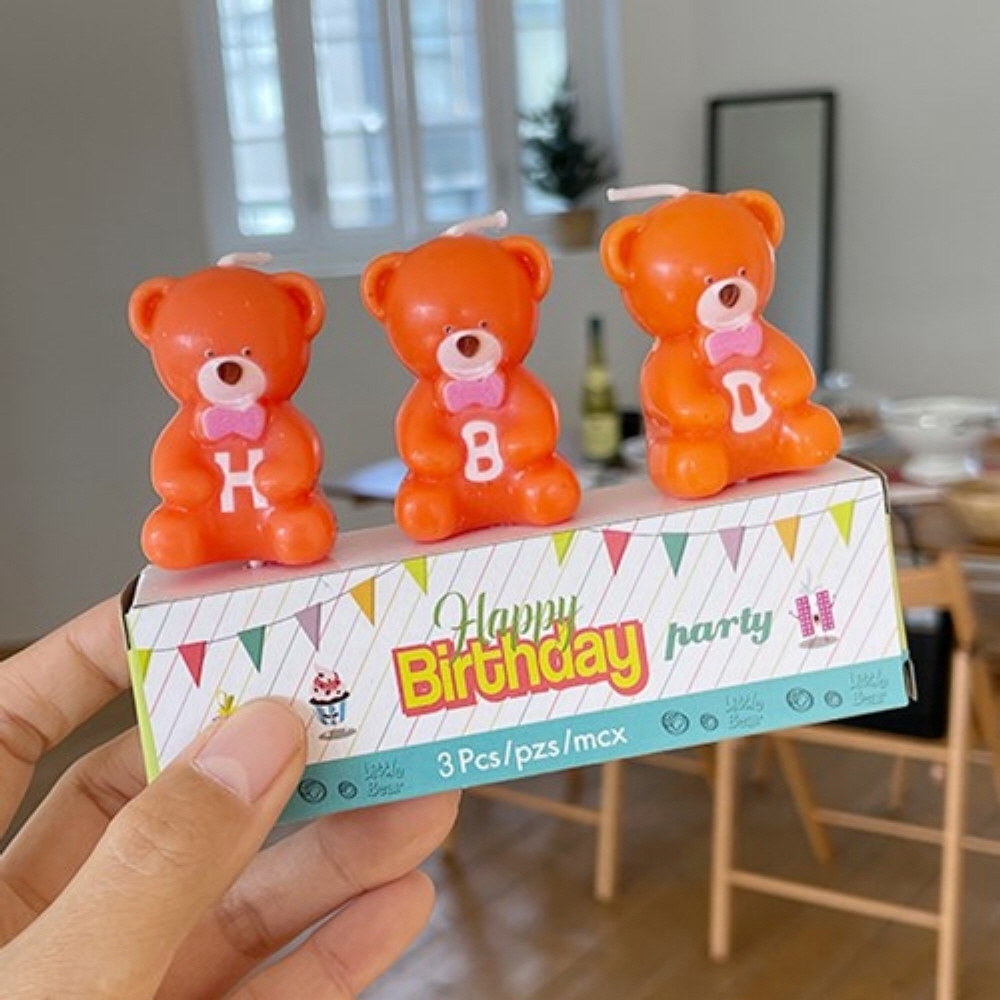 K-Lifestyle Maison de aloha HBD Bear Candle