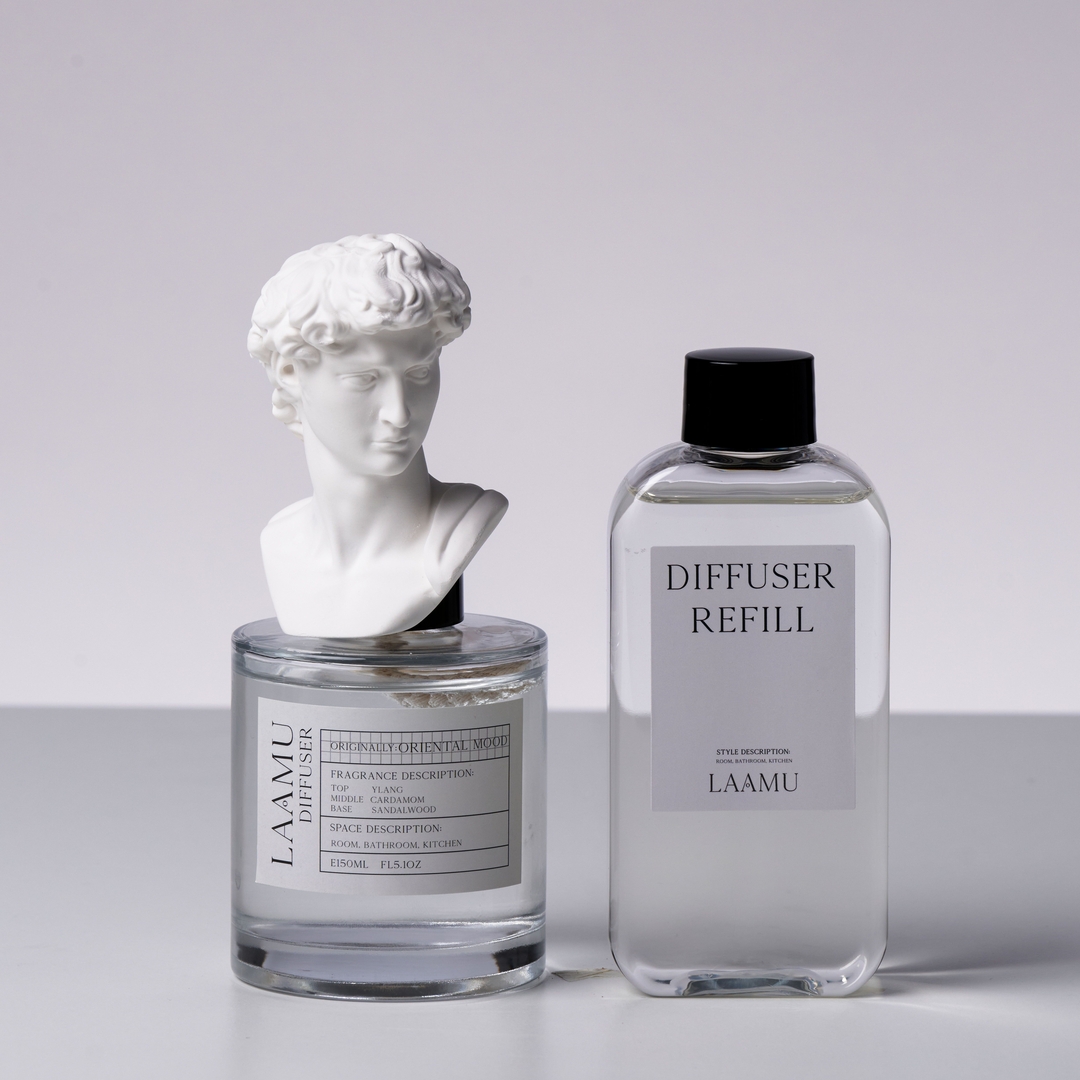 K-Lifestyle LAAMU Ornament Diffuser Antique 4-Piece Set 300ml (Refill Liquid Included) Object Gift Recommendation