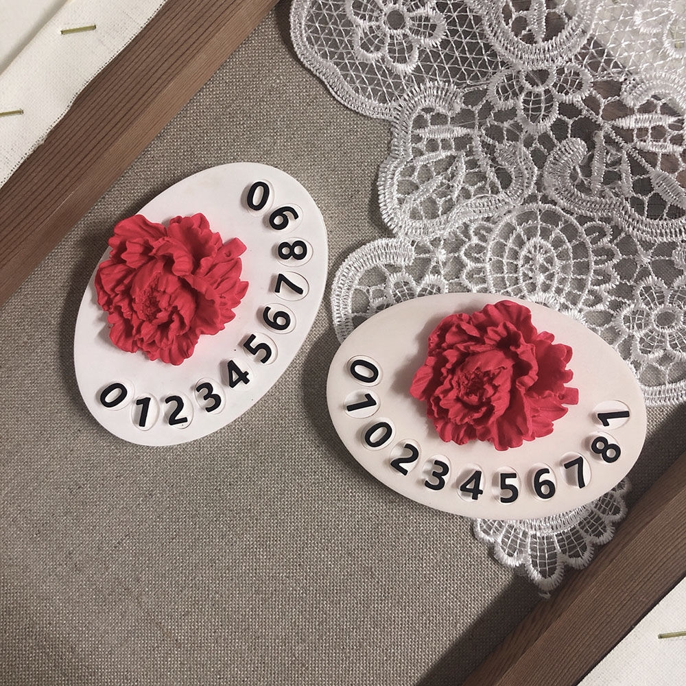 K-Lifestyle coming candle Parents' Day, Teachers' Day / Carnation Parking Number Plate Plaster Air Freshener