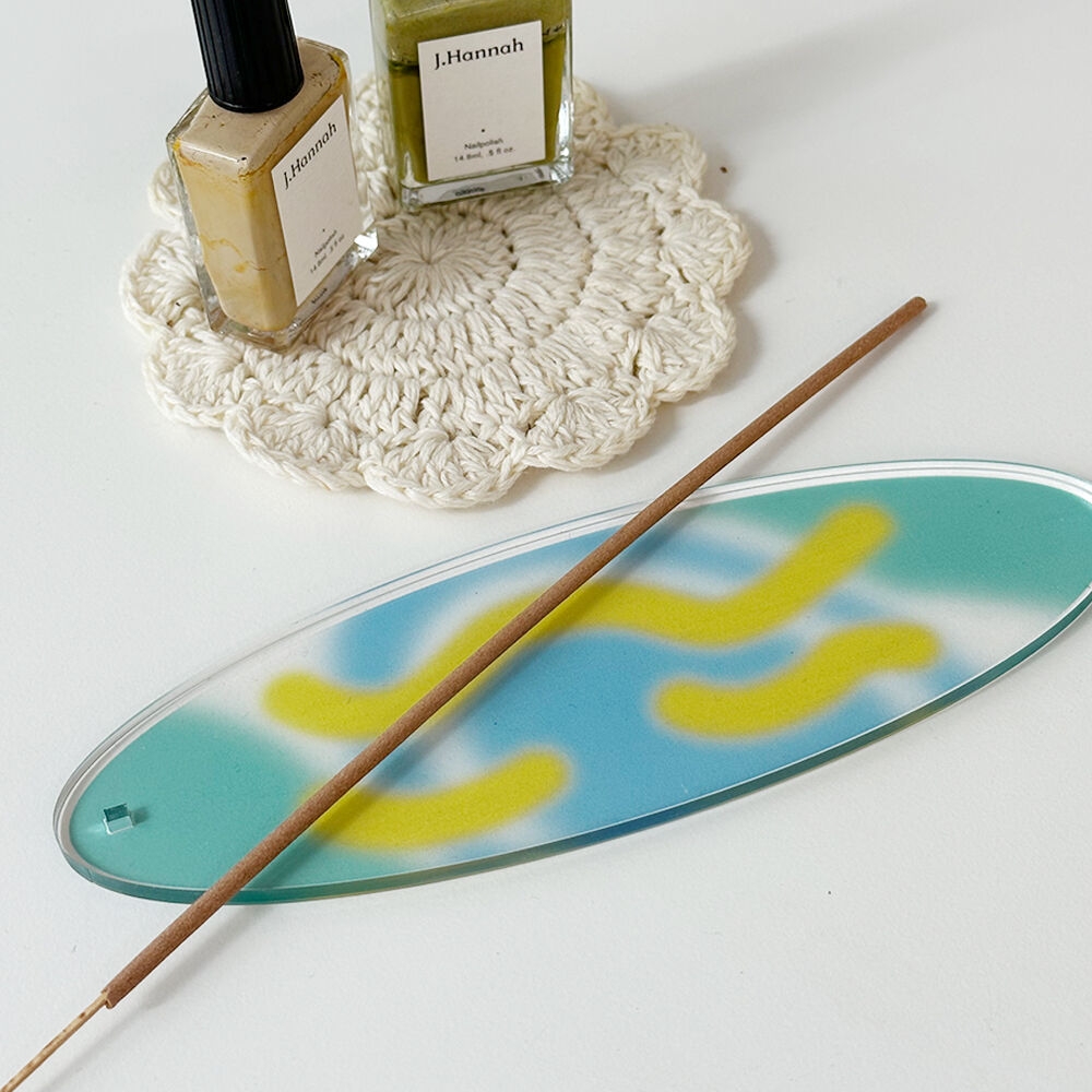 K-Lifestyle LEEJEE Pastel Shimmer Acrylic Incense Holder
