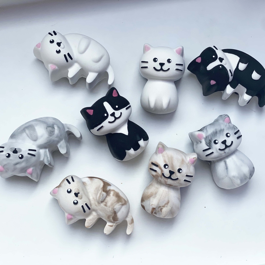 K-Lifestyle coming candle 1+1 Petit Cat Car Plaster Air Freshener