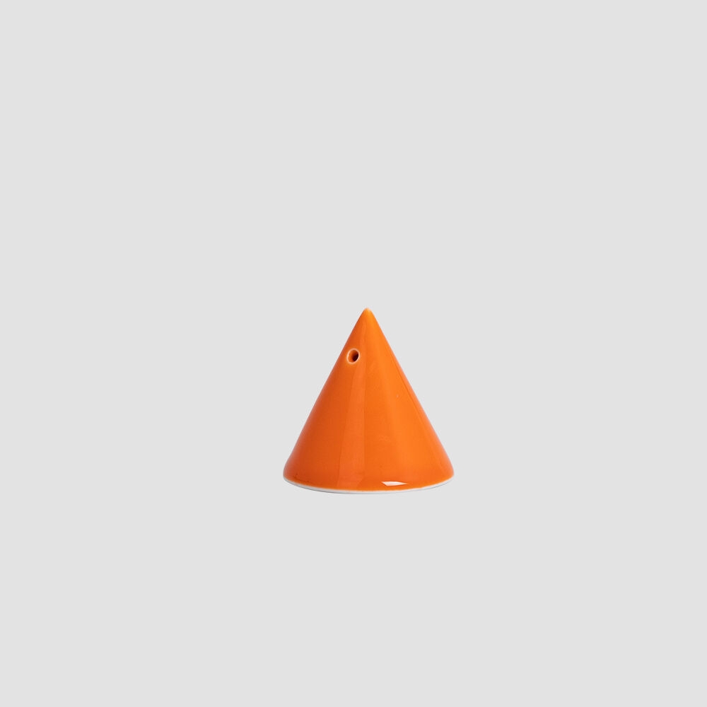 K-Lifestyle craftpractise CONE INCENSE STICK HOLDER, Glossy Orange