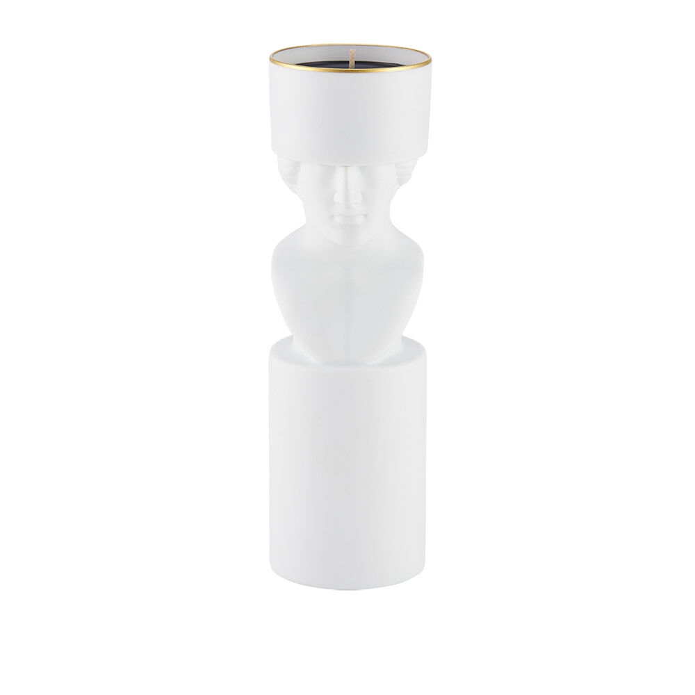 K-Lifestyle Ginori 1735 Candle Letterato Pure White