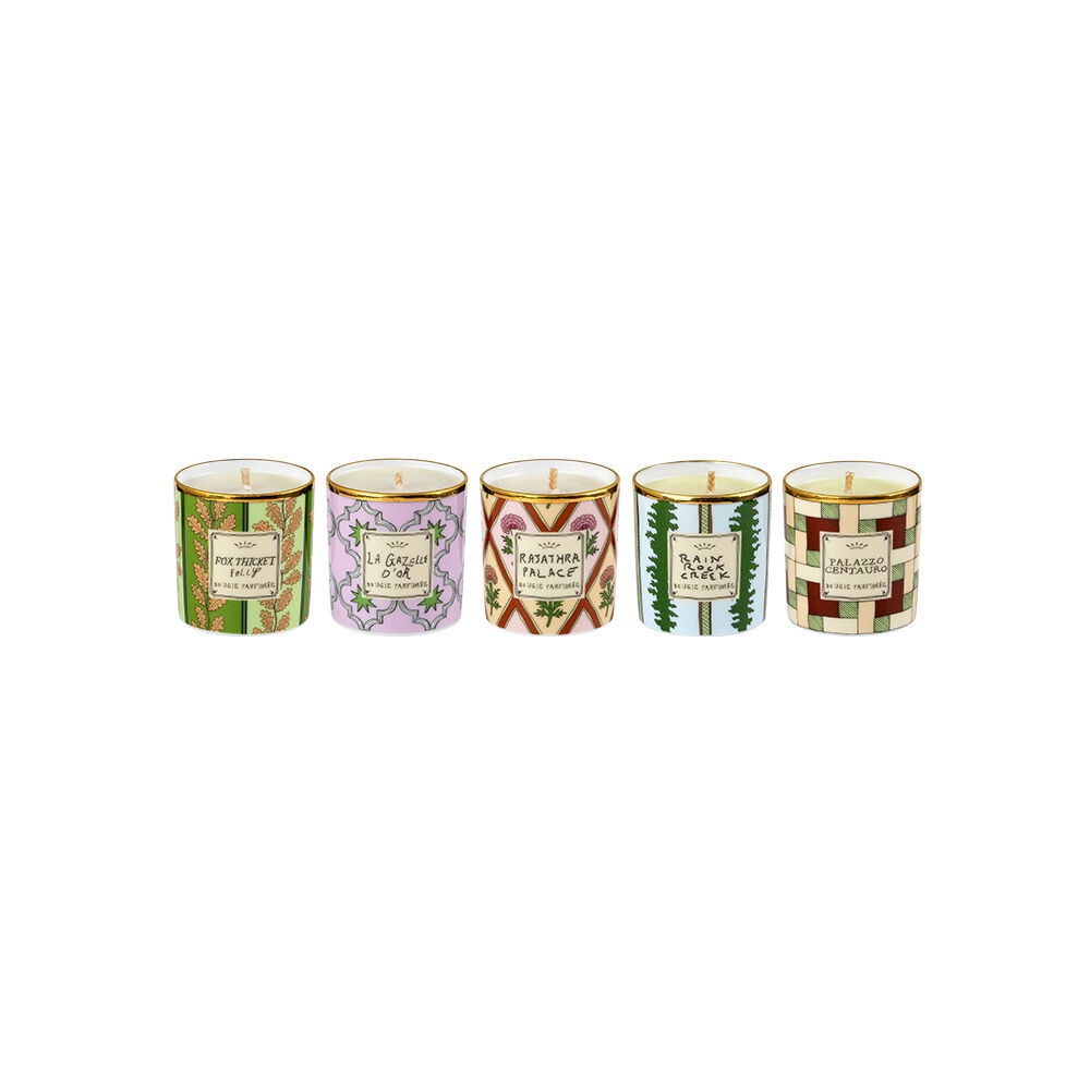 K-Lifestyle Ginori 1735 Mini Candle Set Set of 5 Designer Scented Candles