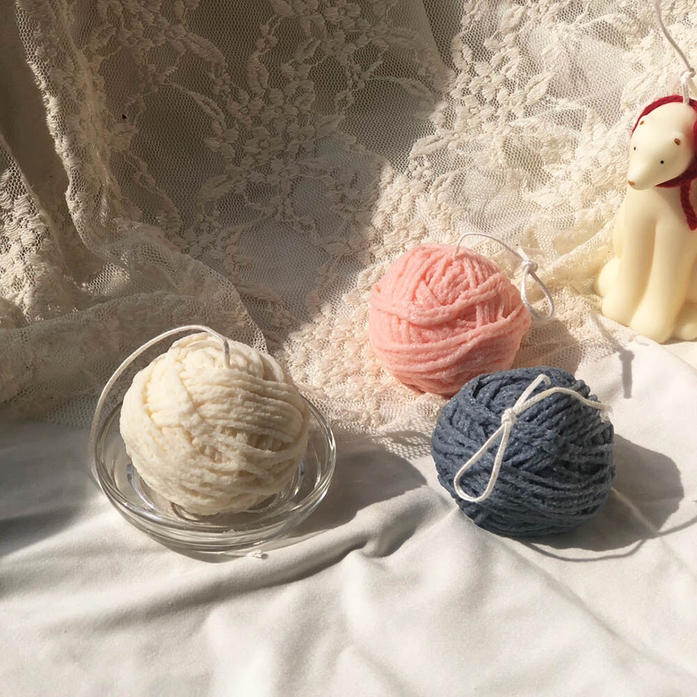 K-Lifestyle coming candle Yarn Candle (3 colors)