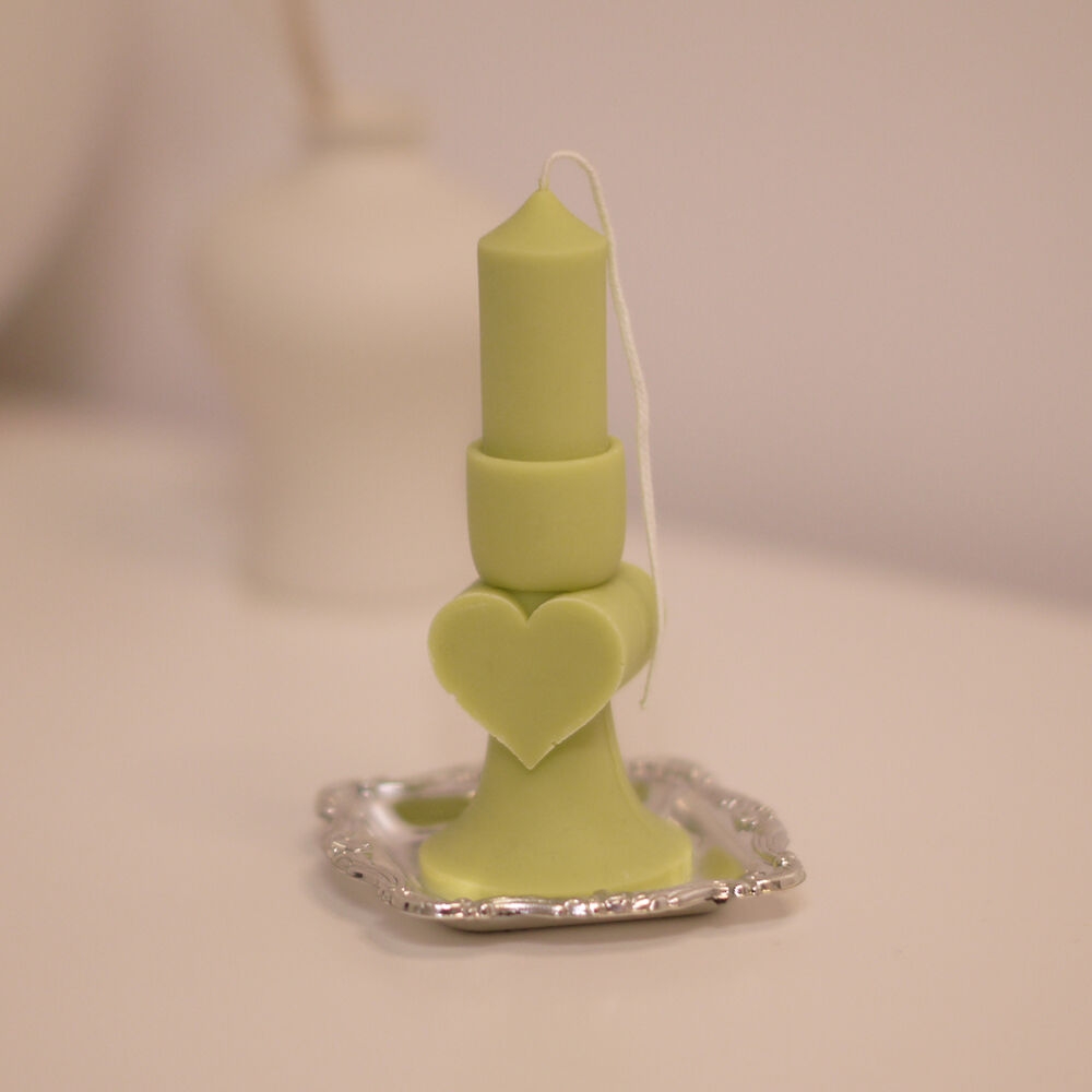 K-Lifestyle 365day Mini Heart Taper Candle / Object Candle