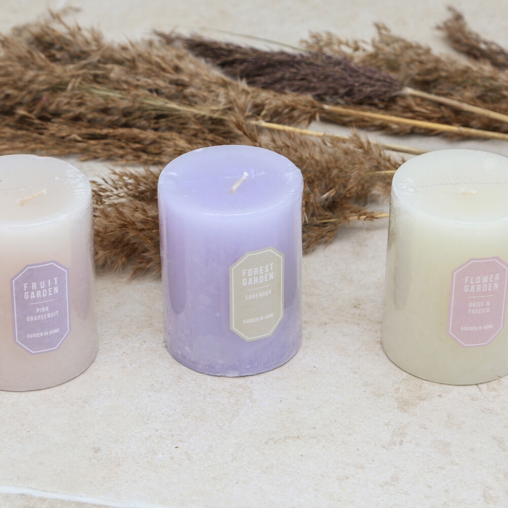 K-Lifestyle sosomoso Garden in Home Pillar Candle 400g (400g)