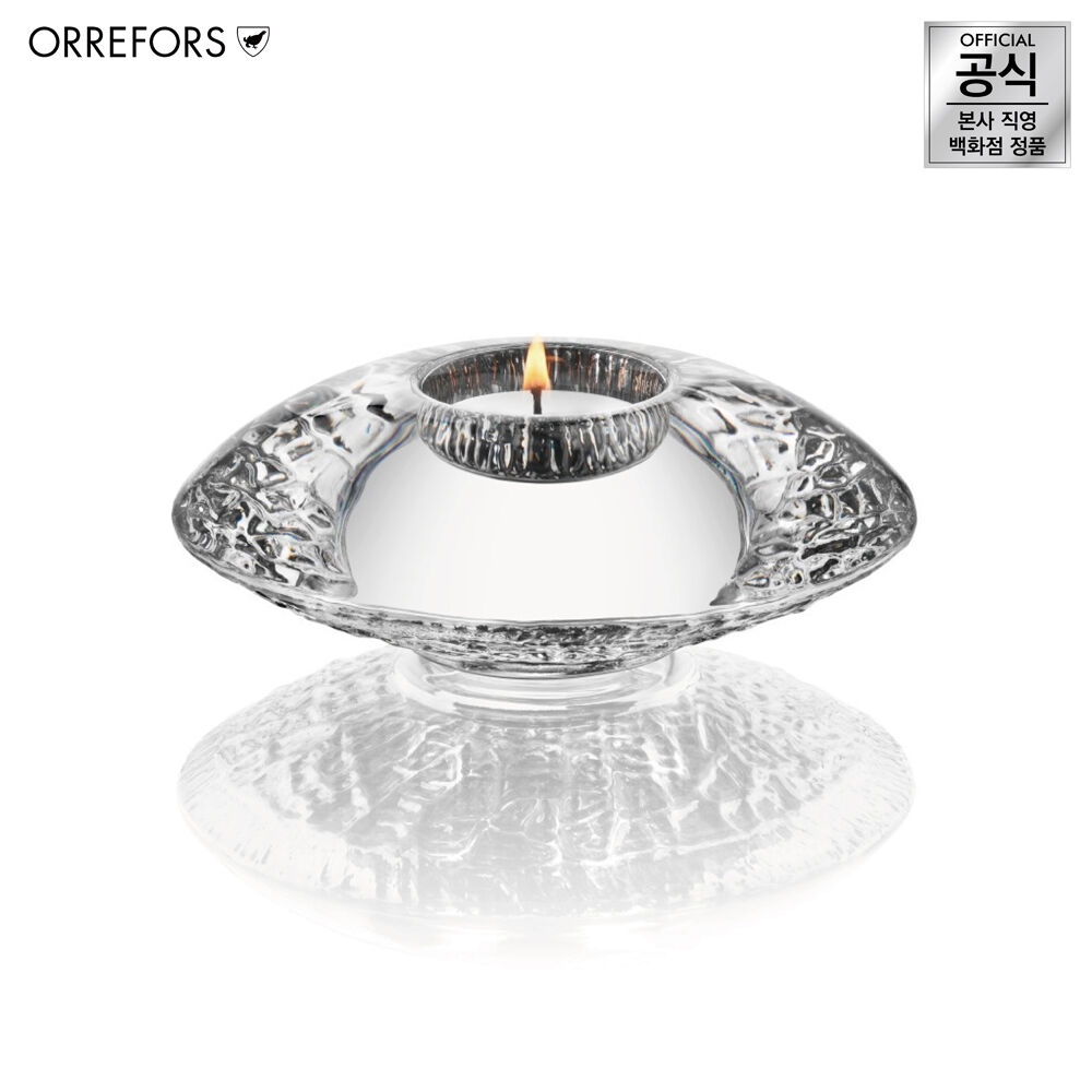 K-Lifestyle Orrefors Discus Tealight Candle Holder Clear DISCUS 6483162
