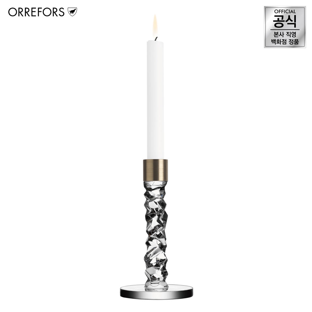 K-Lifestyle Orrefors Carat Candlestick Brass Height 183mm CARAT 6590169