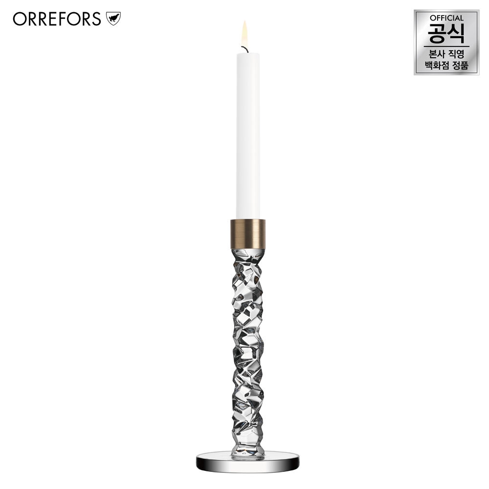 K-Lifestyle Orrefors Carat Candlestick Brass Height 297mm CARAT 6590168