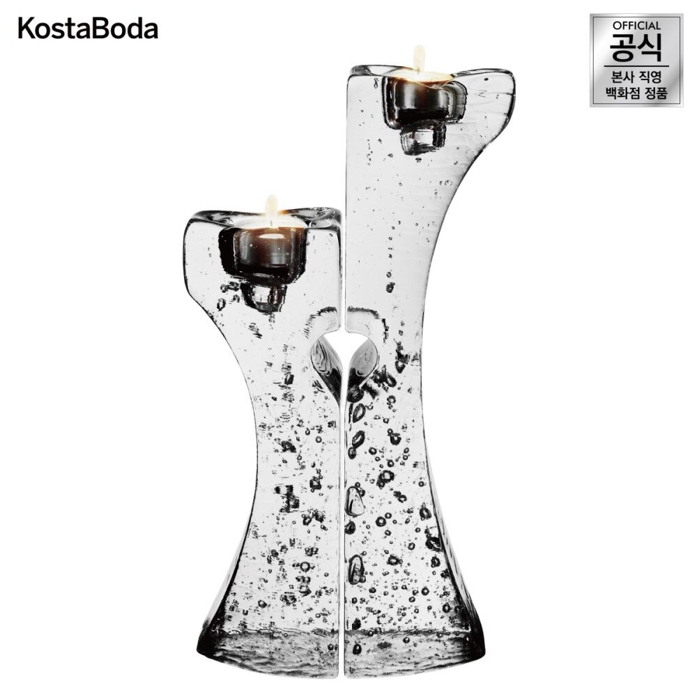 K-Lifestyle Kosta Boda Connect Heart Candle Stick 2-Piece Set CONNECT 7060625