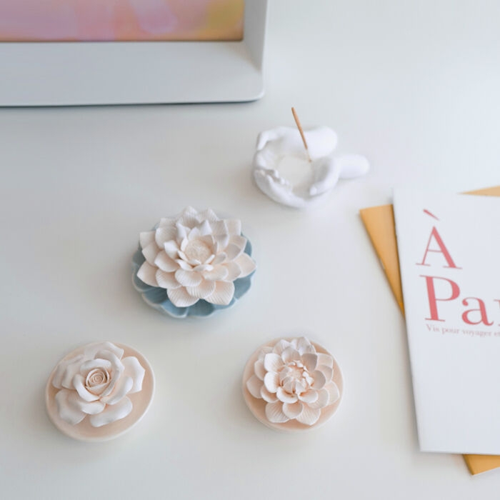 K-Lifestyle Blooming&me Flower Plaster Plate Diffuser