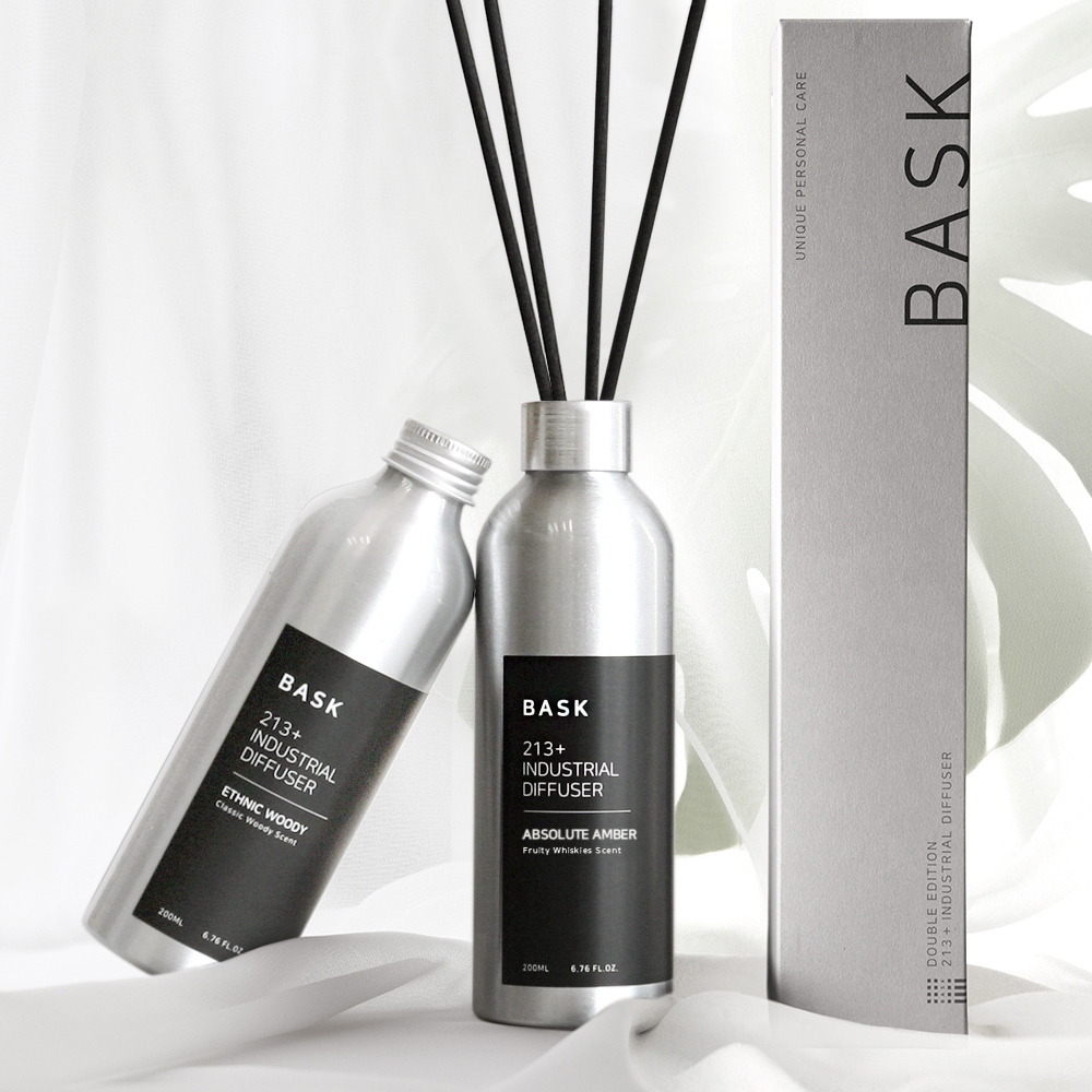 K-Lifestyle BASK Diffuser 200ml x 2 Set Premium Indoor Air Freshener Housewarming Gift