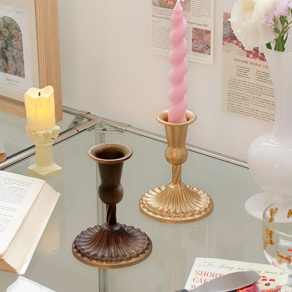 K-Lifestyle DAZEROOM Brass Antique Candle Holder 2 Colors