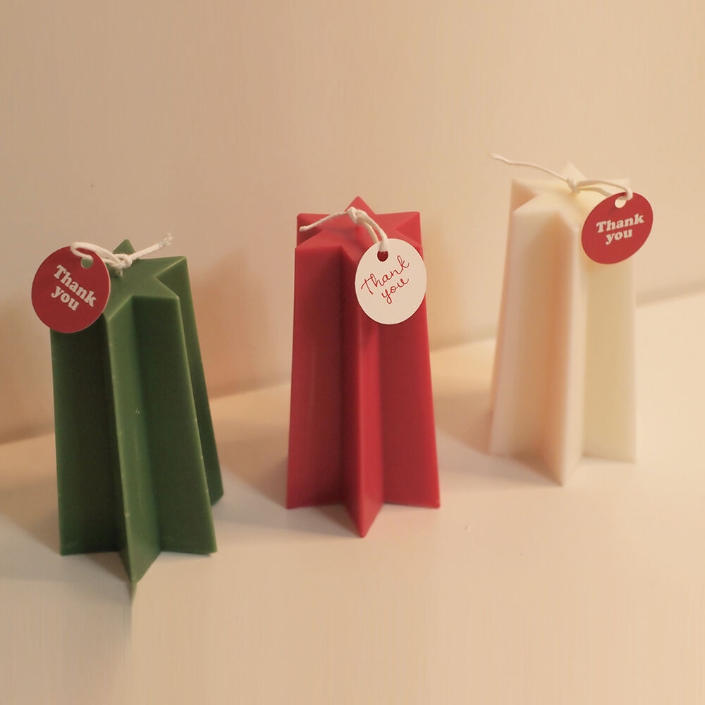 K-Lifestyle 365day Simple Star Tree Candle / Christmas Candle