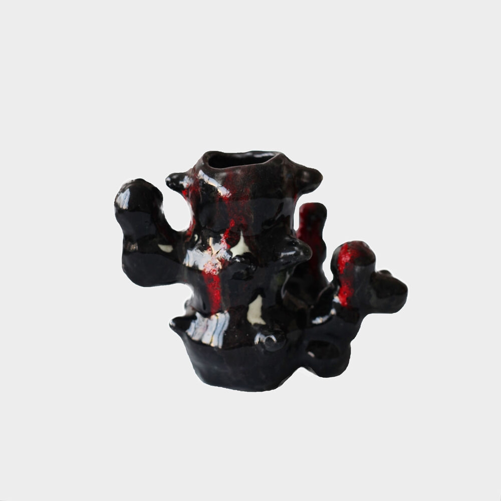 K-Lifestyle PEARSHRIMP CERAMIC LAVA CANDLE HOLDER