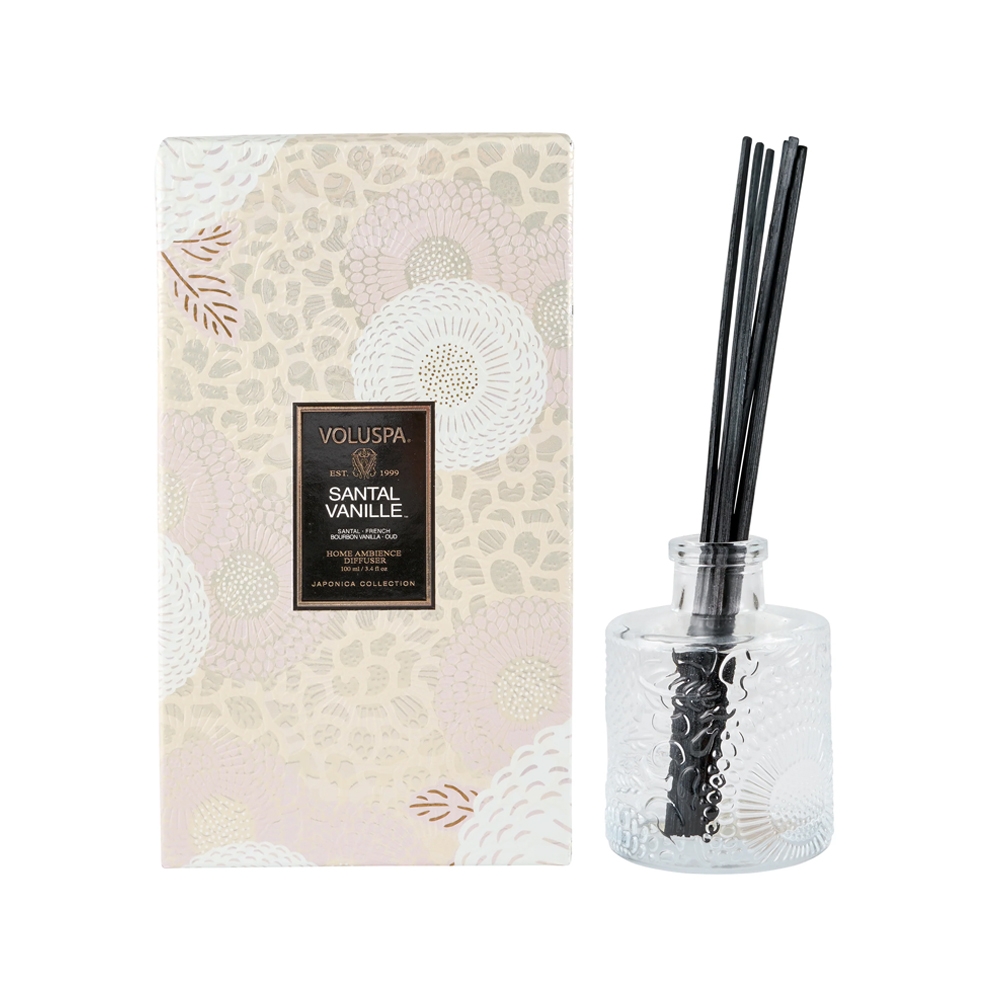 K-Lifestyle VOLUSPA Santal Vanilla Diffuser 3.4oz (100ml) (3.4oz)