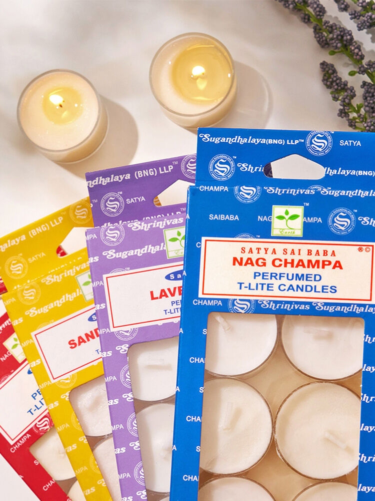 K-Lifestyle heavensense Satya Nag Champa Super Heat Tealight Candle (Select 1 of 12 scents)