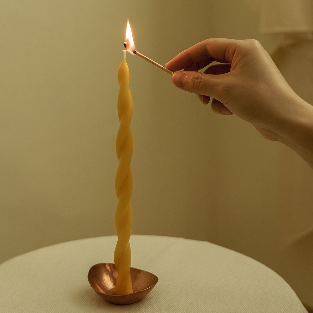 K-Lifestyle prida dipping candle 15mm twisted beeswax candle