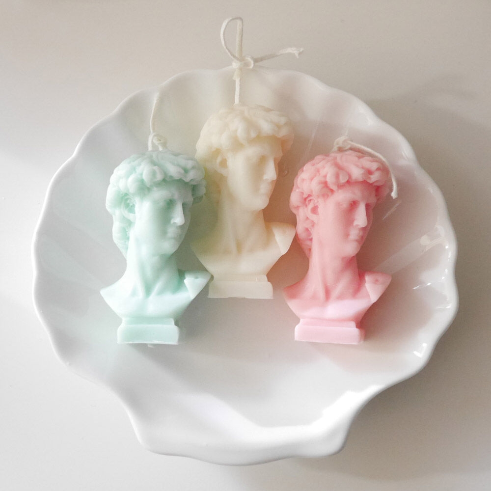 K-Lifestyle 365day Mini David Candle / Plaster Statue Candle