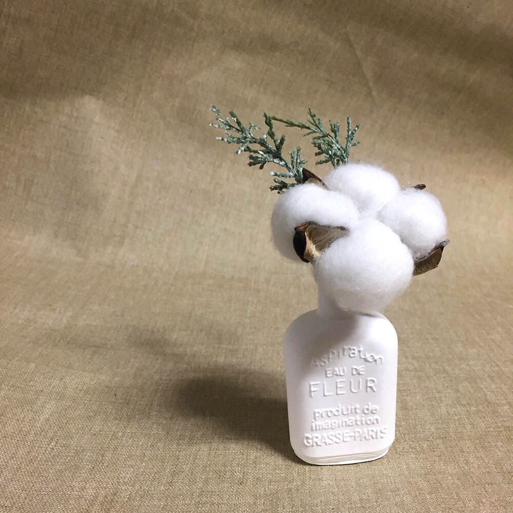 K-Lifestyle coming candle Cotton Vase Plaster Air Freshener