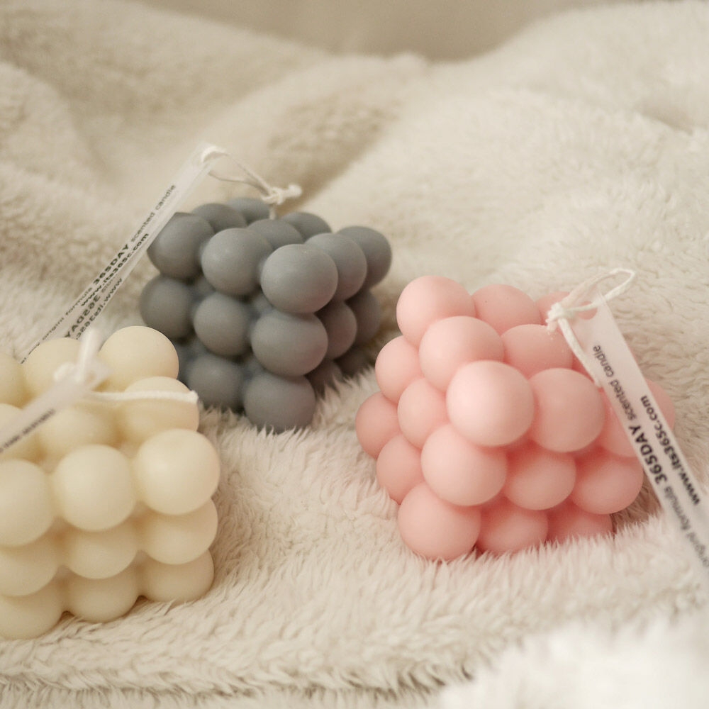 K-Lifestyle 365day Bubble Cube Candle / Object Candle