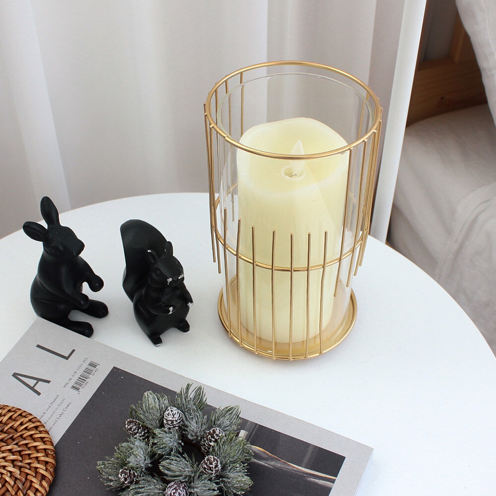 K-Lifestyle shininghome Inners Gold Point Candle Holder Large 1P