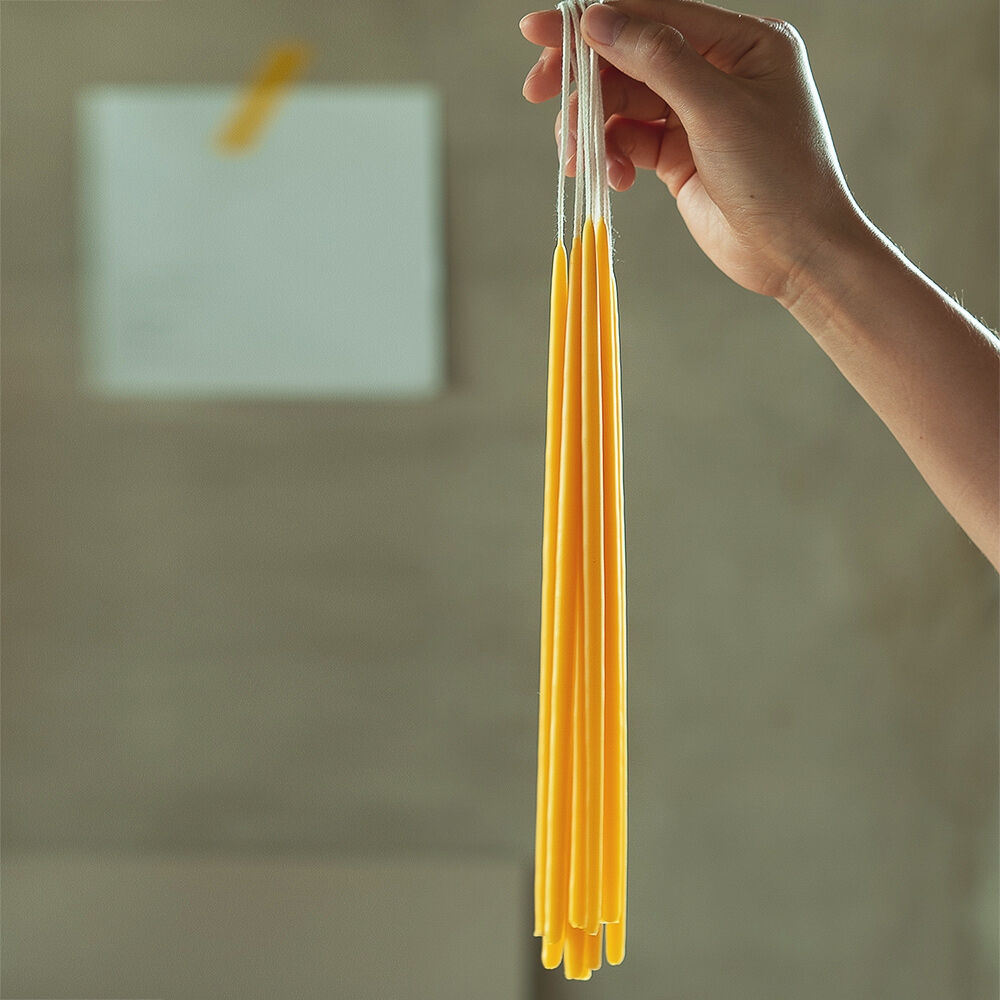 K-Lifestyle prida dipping candle 5mm thin beeswax candle (10 pieces)