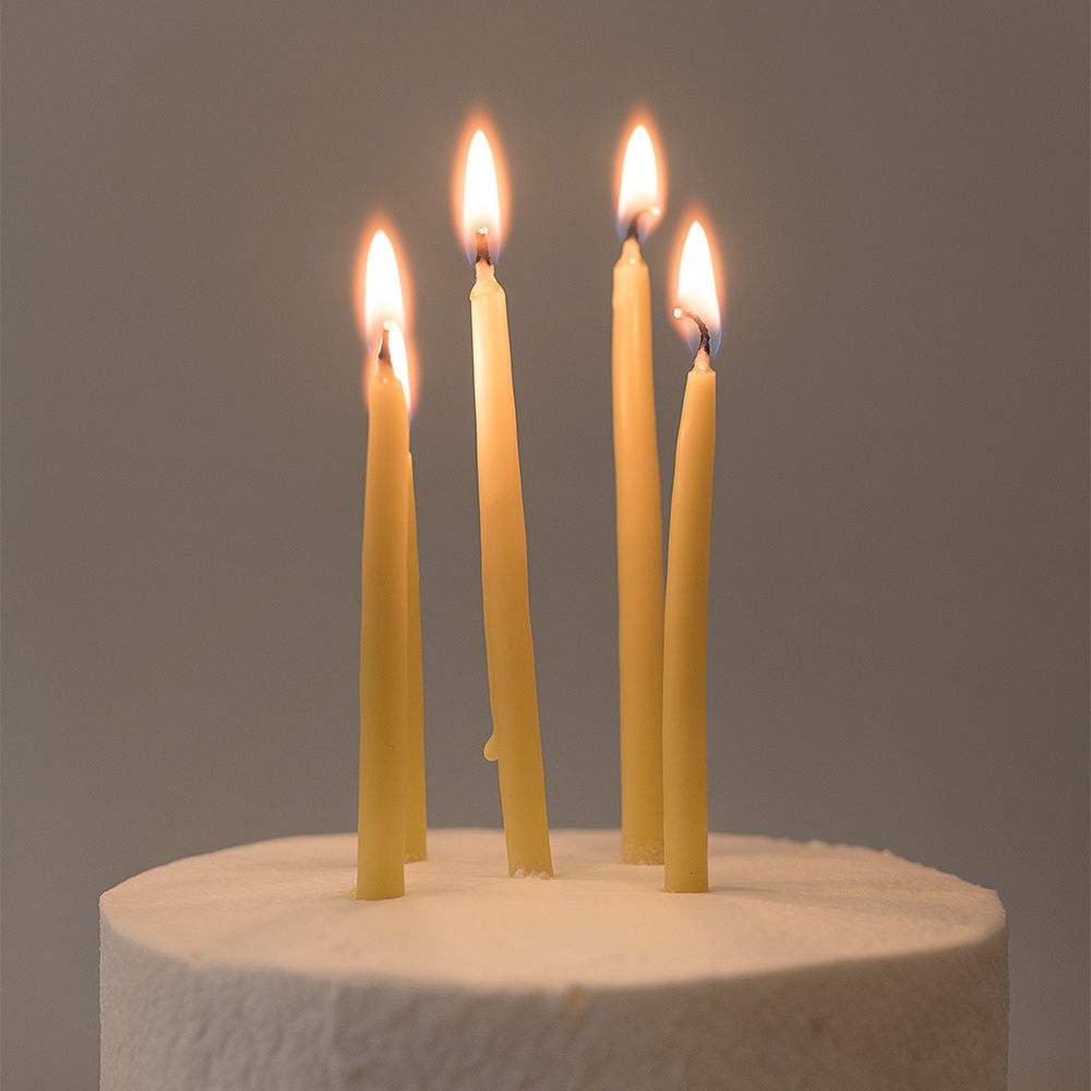 K-Lifestyle prida dipping candle 5mm birthday candle beeswax candle (10 pieces)
