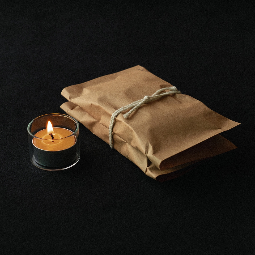 K-Lifestyle prida tea light beeswax candles (8 pieces)