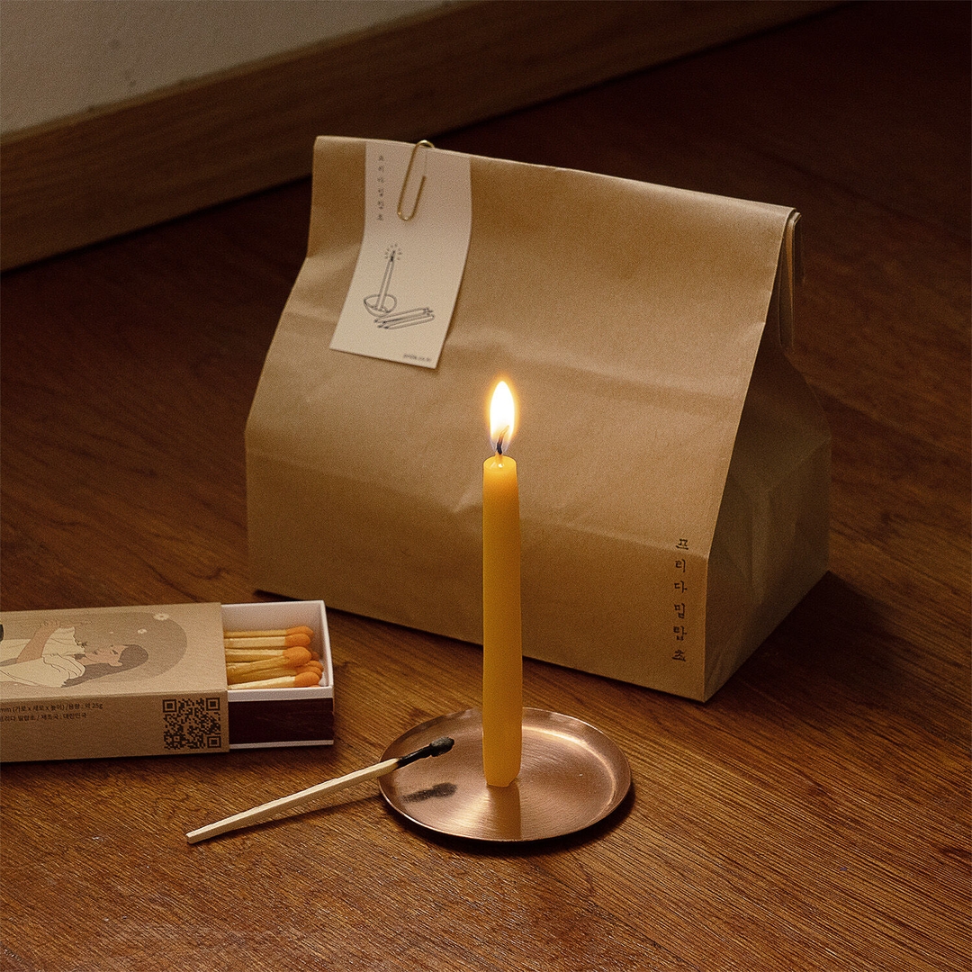 K-Lifestyle prida dipping candle 10mm small candle beeswax candle (16 pieces)