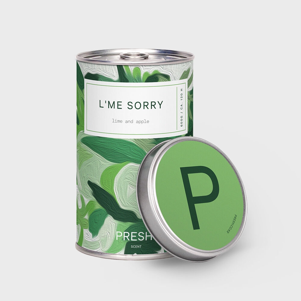 K-Lifestyle PRESH Candle L'ME SORRY Lime Apple Large (600g) Large Capacity (600g)