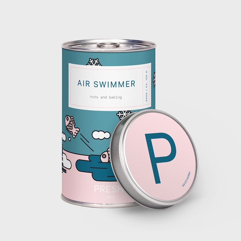 K-Lifestyle PRESH Candle AIR SWIMMER Bread Large (600g) Large Capacity (600g)