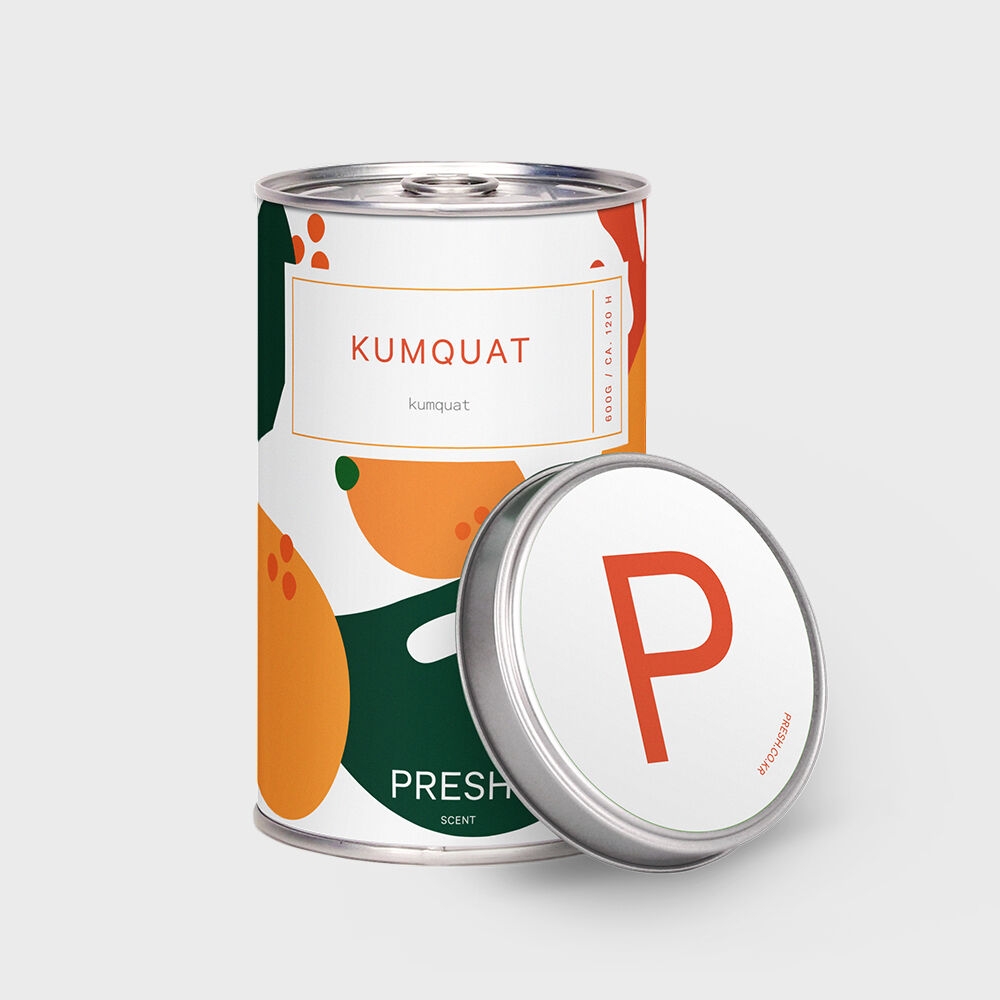 K-Lifestyle PRESH Candle KUMQUAT Large (600g) Large Capacity (600g)