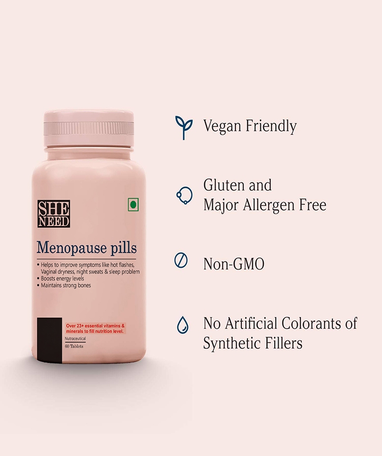 SheNeed Menopause Pills Supplements - Reduces Menopause Symptoms - 60 Tablets – image 4 of 7