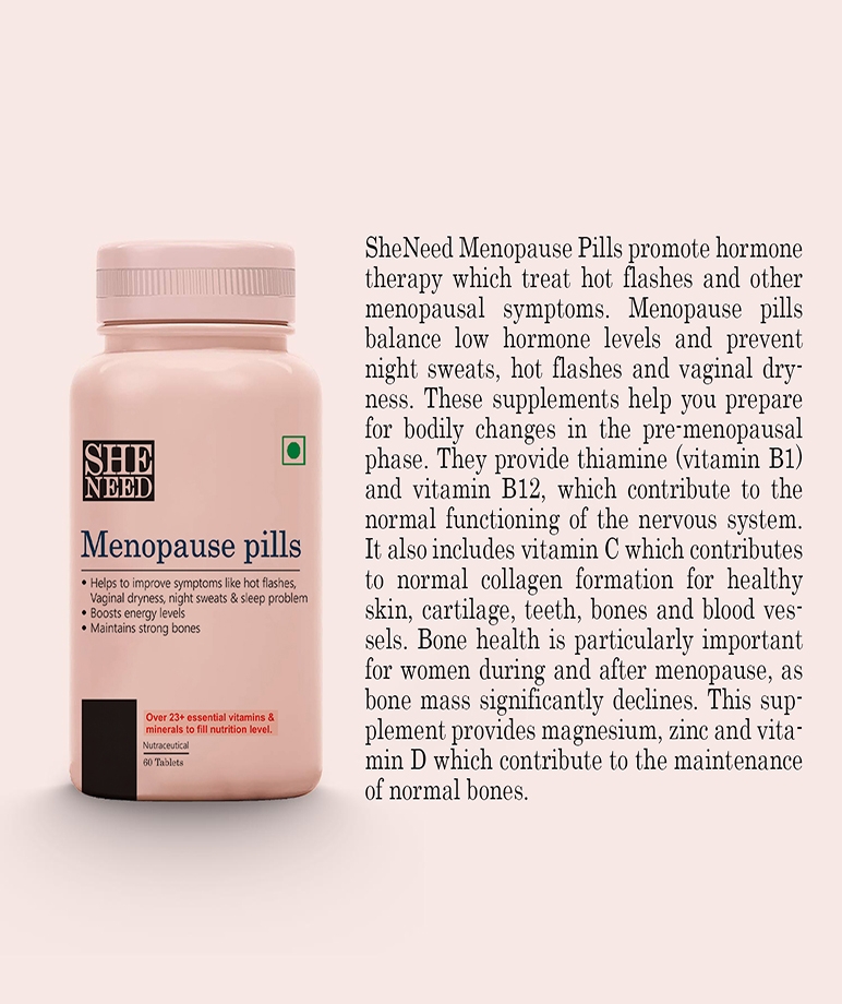 SheNeed Menopause Pills Supplements - Reduces Menopause Symptoms - 60 Tablets – image 7 of 7