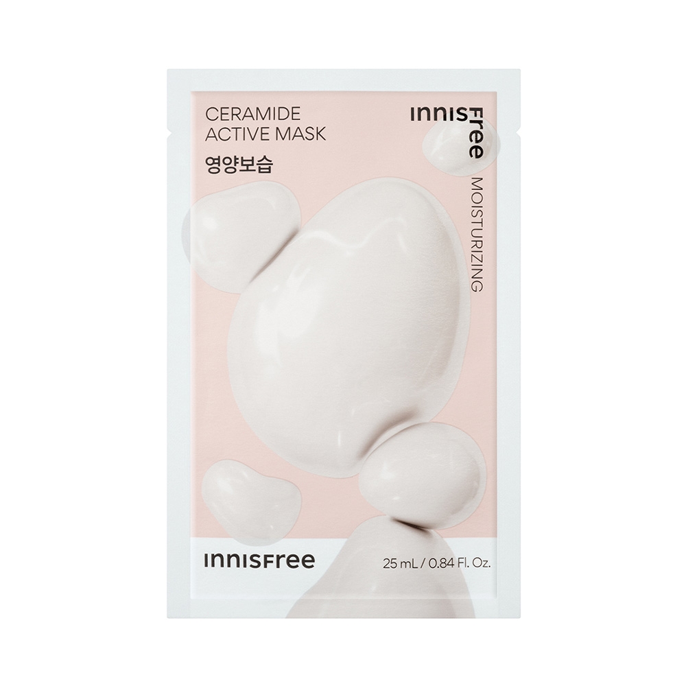 Innisfree Ceramide Active Mask 25ml moisturizing sheet mask pouch front
